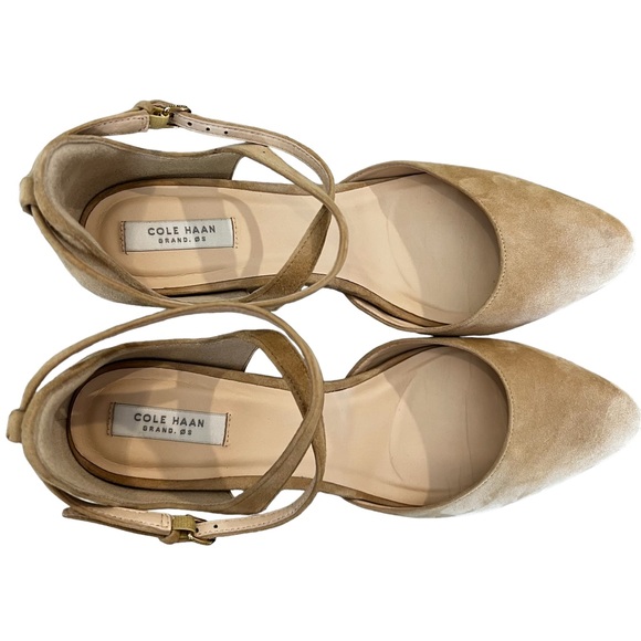 Cole Haan Women’s Wedge Sandals Tan Size 8 Preowned Excellent Condition - Picture 11 of 12